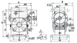 WDA & WDS Series — Full Range, Ever-Power Australia WDA WDS Series FCWDA FCWDS worm reducer full range all sizes