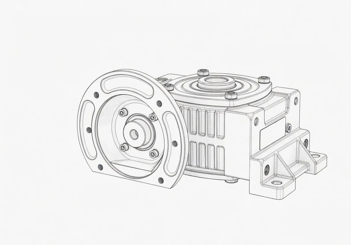 WDKO Series worm gear reducer