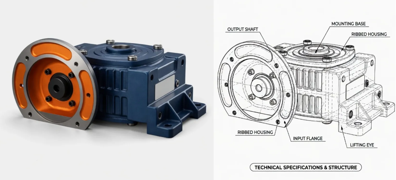 WDKO Series worm gear reducer-2_1
